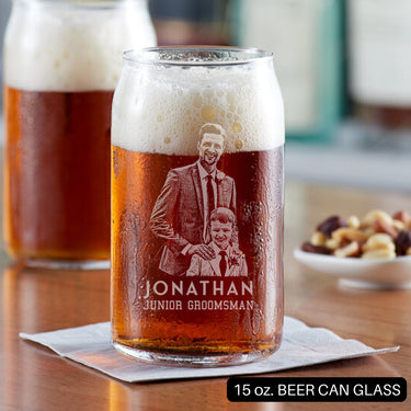 Custom Portrait Dad of the Groom Drinkware